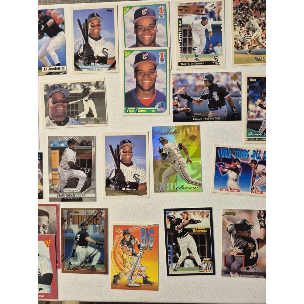 Lot of 30+ Frank Thomas Chicago White Sox 1990s Baseball Cards - Inserts Rookies
